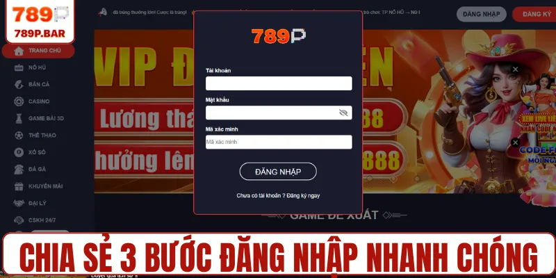 Chia sẻ 3 bước đăng nhập nhanh chóng